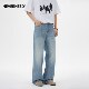ບໍ່ເຄີຍມີ jeans ສີຟ້າກ້ອນສໍາລັບຜູ້ຊາຍແລະແມ່ຍິງ