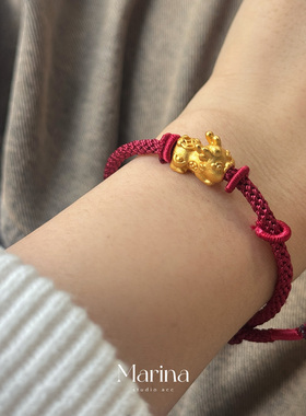 新中式手工编织手绳【貔貅宝宝】原创设计招米米只进不出转运珠