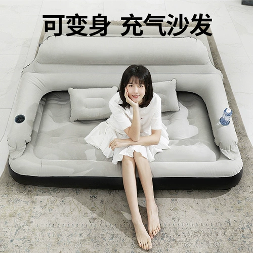 Надувной матрас антистресс «Суслик» для домашнего использования для двоих, складной дорожный кушон, палатка