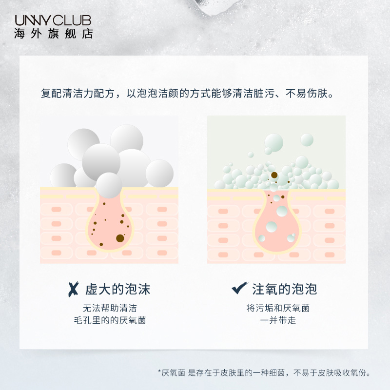 韩国unny二代官方旗舰女男士洗面奶 unnyclub海外洁面