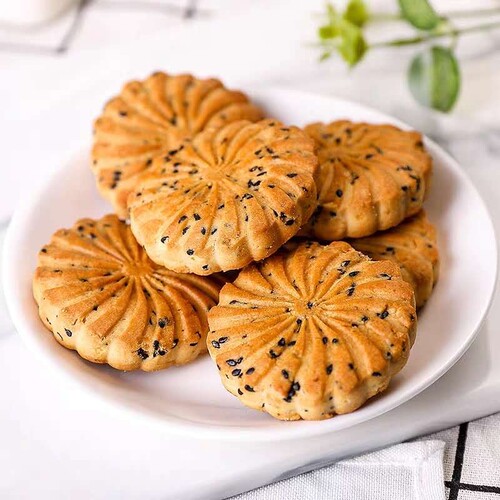 红豆薏米燕麦饼干全麦充饥早餐无糖精粗粮整箱代餐饱腹零食品 - 图1