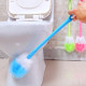 Long handle toilet brush with soft bristles and no dead ends