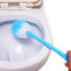 Long handle toilet brush with soft bristles and no dead ends