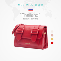 Zhou Jieqiong Tongan merimies McRuy fans Thailand Cambridge bag S Cherry red small square bag bag womens bag