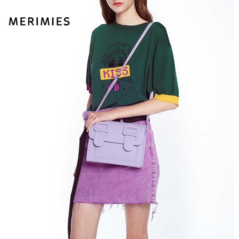 merimies泰国剑桥包明星纯色m女包 MERIMIES女士包袋