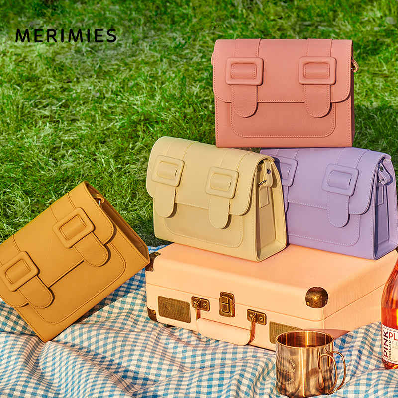 merimies泰国剑桥包明星纯色m女包 MERIMIES女士包袋