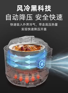 BRUNO电压力锅家用3L小型电饭锅