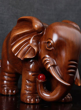 暖宝宝大象摆件招财象一对客厅电视酒柜玄关工艺品摆设公司开业乔