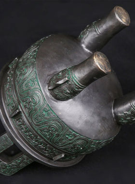 宝瑞福黄铜大克鼎仿古青铜鼎黄铜鼎香炉摆件青铜器商务开业礼品铜