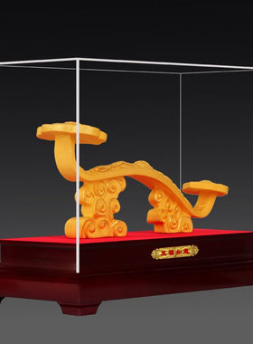 囍善缘绒沙金摆件五福如意乔迁开业事事如意摆件结婚祝寿工艺礼品