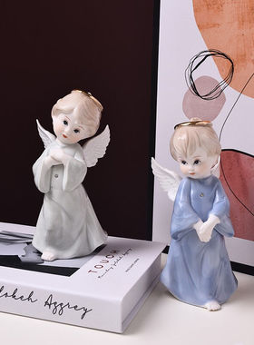 福美林(FUMEILIN)福美林欧式陶瓷人物小天使摆设家居装饰品陶瓷工