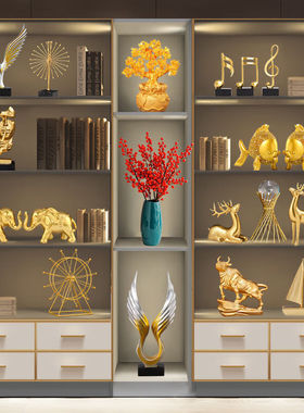 潮流烽火线轻奢家居酒柜装饰品摆件客厅玄关办公室工艺品摆设乔迁