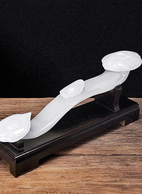 铂悦玺熙玉如意摆件玉石雕刻工艺品送老板客户开业乔迁商务礼品礼