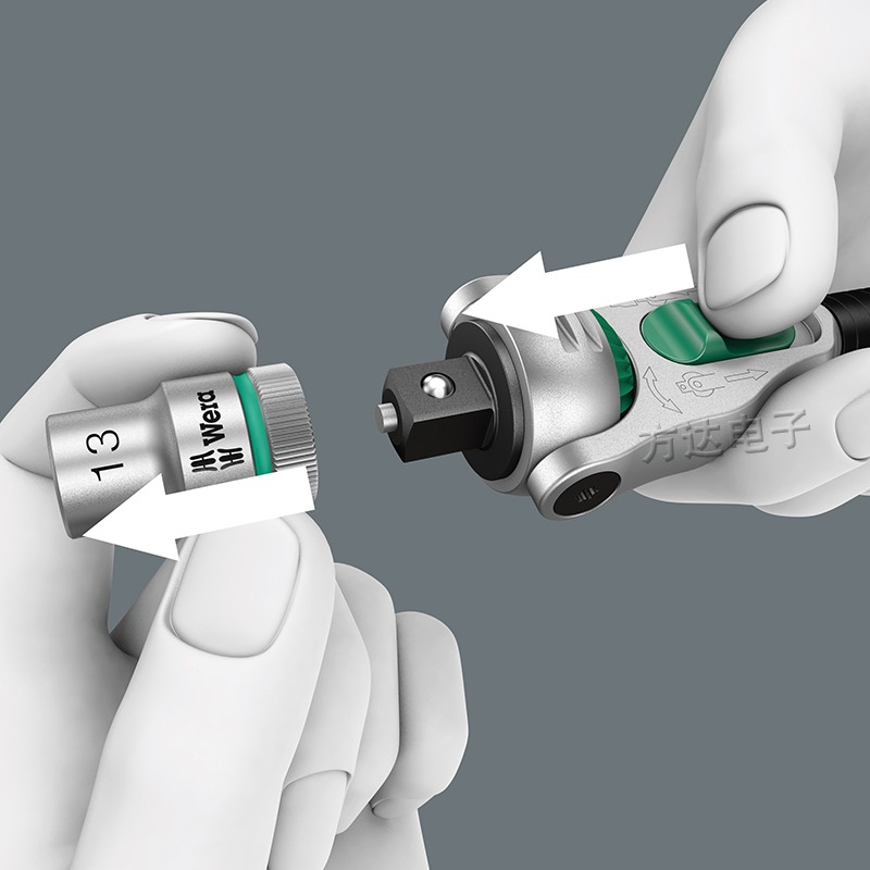 德国Wera维拉多功能双向快速大中小飞细齿棘轮套筒扳手机汽修工具-图1