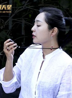 天然吊坠男女款随型项链石陨石碳质无球粒陨石项坠微磁手工时尚