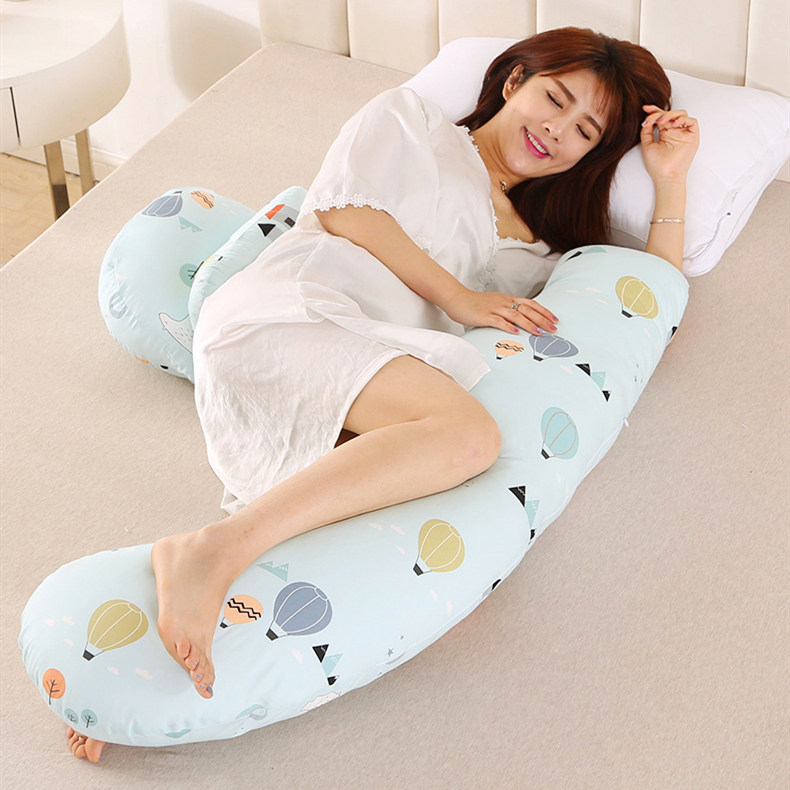 护腰侧睡枕多功能u型睡觉孕妇枕头 她柏护腰枕