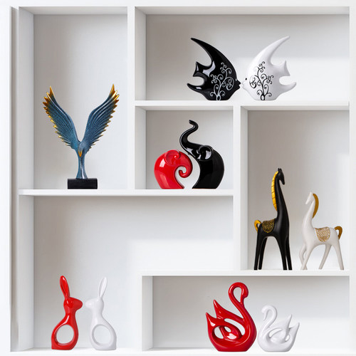 简约家居摆件桌面客厅玄关电视柜酒柜软装饰品轻奢高端大气上档次 - 图0