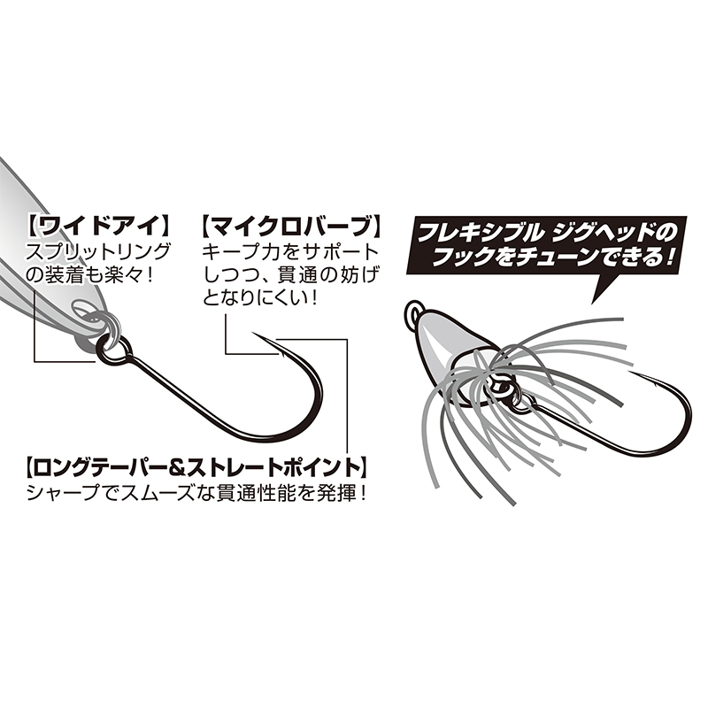 日本DECOY胜一SINGLE-31锋利强韧有倒刺马口路亚亮片钩溪流河水钩 - 图0