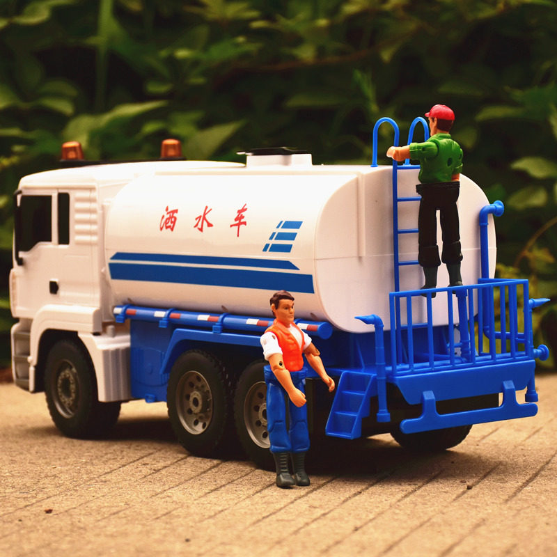 双鹰电动遥控大号环卫洒水车消防车儿童仿真模型玩具男孩生日礼物,淘宝优惠券,粉丝福利购,淘宝优惠卷