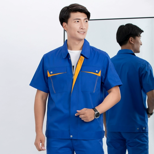 百企之家 Летний износостойкий комбинезон подходит для мужчин и женщин, короткий рукав, делается под заказ