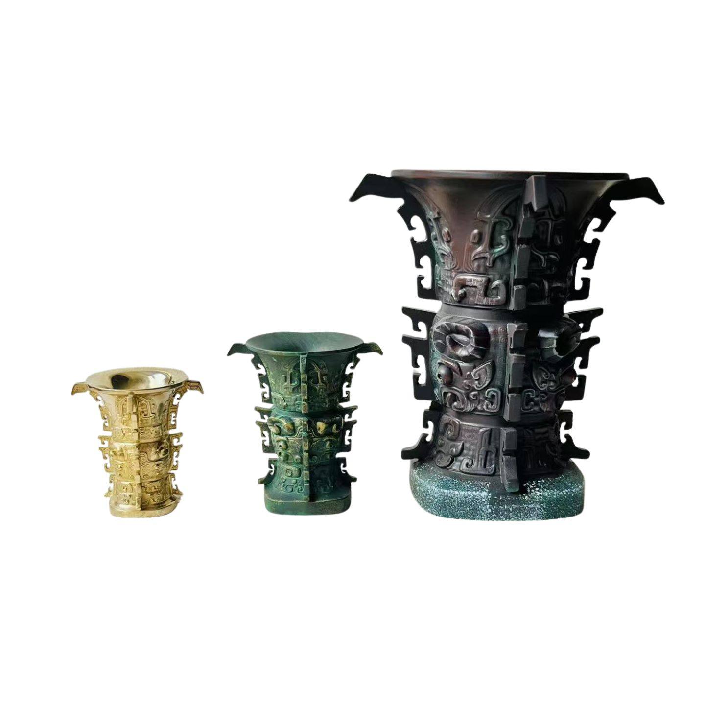 宝鸡青铜器博物院青铜器何尊立体树脂摆件笔筒宅兹中国文物立体,淘宝优惠券,粉丝福利购,淘宝优惠卷