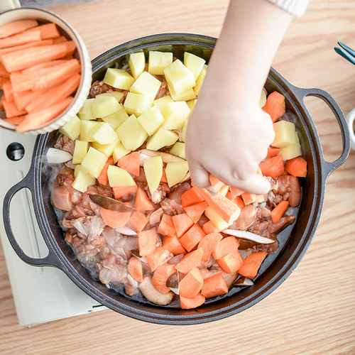 铸铁平底锅不粘锅无油烟厚铁锅煎锅无涂层烙饼锅燃气灶电磁炉通用 - 图2