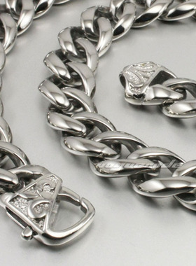 摇滚时尚魅力男款钛钢不锈钢项链