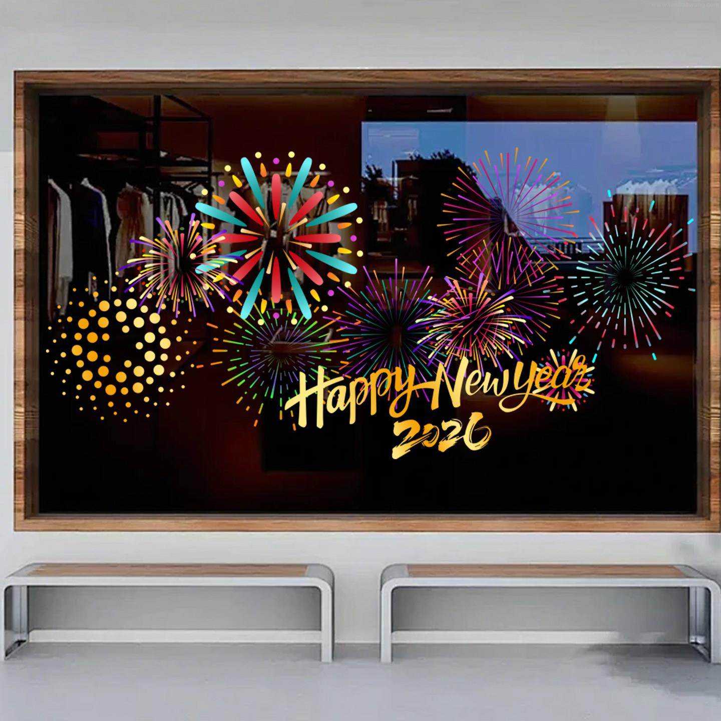 2026新年窗花马年装饰窗户玻璃门贴纸静电橱窗贴春节过年布置贴画,淘宝优惠券,粉丝福利购,淘宝优惠卷