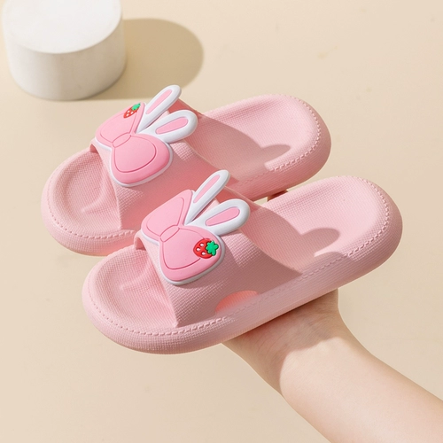 Детские милые тапочки, нескользящие слайдеры для мальчиков, мягкая подошва, семейный стиль