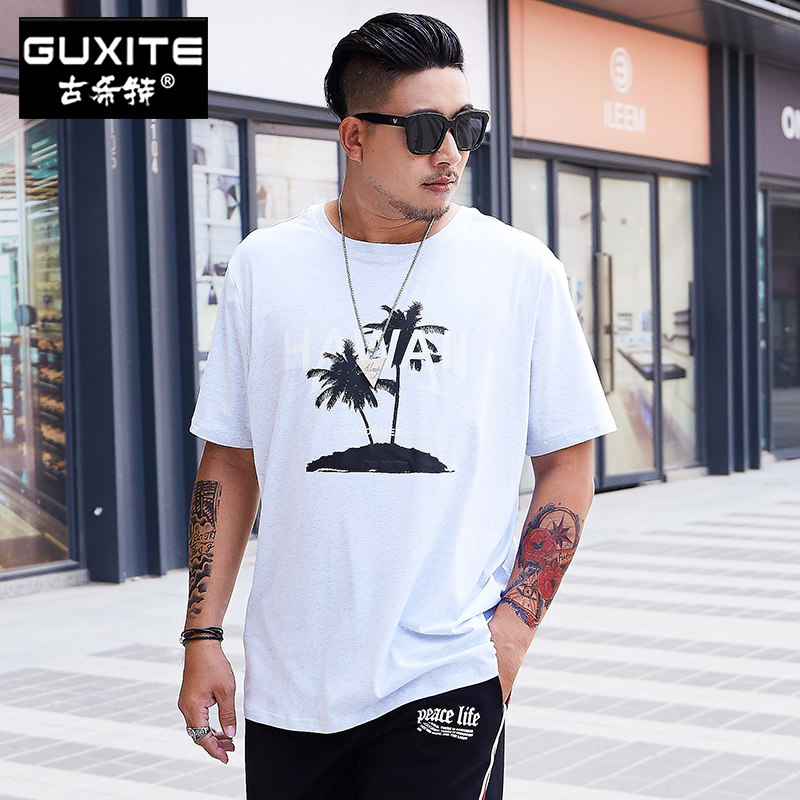 新款夏装加肥加大个性胖子短袖t恤 古希特T恤