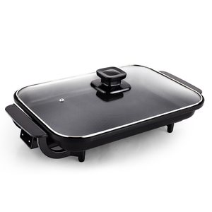 傻厨电煎锅平底锅家用不粘锅多功能插电韩式烤肉电烤锅电热锅2878