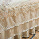 Korean ice silk mattress three-piece set princess style bed skirt style bed single person air conditioning mattress mattress machine washable spot