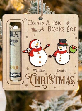 RZP 跨境圣诞节Cute Money Holder Christmas Ornament装饰树钱夹