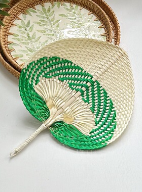 彩色竹编大蒲扇老式扇子夏天舞蹈婴儿芭蕉扇竹葵扇儿童古风扇子