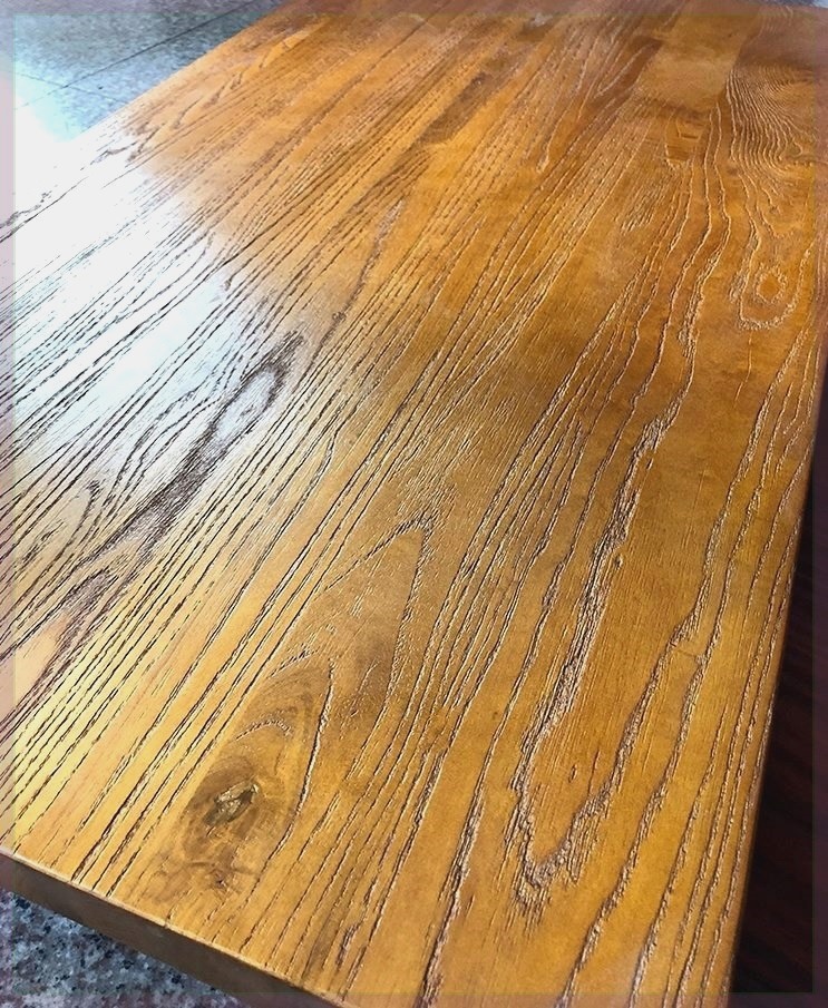 定制榆木板实木板整张长方形自然边松木板桌面板厚吧台板榆木大板 - 图1