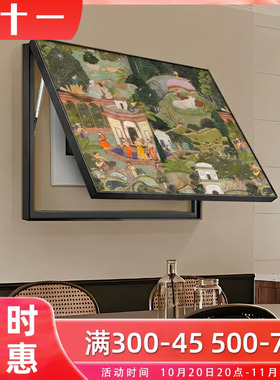 kc客厅餐厅中古风电表箱装饰画