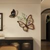 Kc antique style double couplet creative butterfly restaurant decoration painting