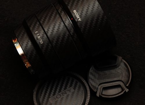 适用于索尼FE50mmF1.8 全幅镜头机身美保护贴本膜贴皮镜身贴 - 图0