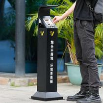 Stainless Steel Vertical Ash Column Smoke Tipillars Hotel Malls Smoking Area Smoke Ash Ash Ash Bucket Custom