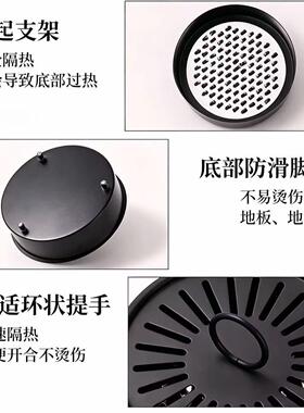 蚊香盘托创意家用防火防烫蚊香支架户外不锈钢带盖接灰檀香蚊香炉