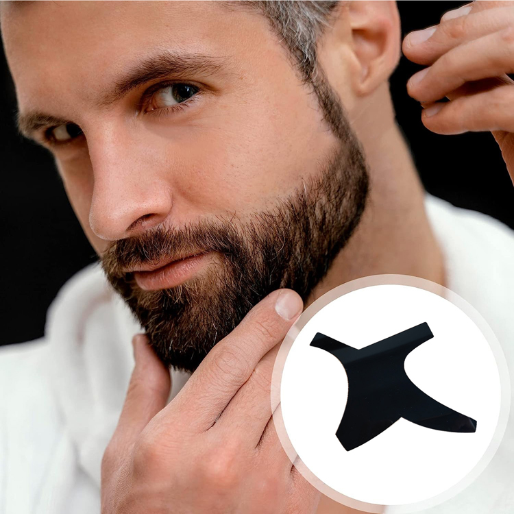 多功能胡子修剪造型板Beard Shaper Kit鬓角胡须梳剃须工具描线笔 - 图1