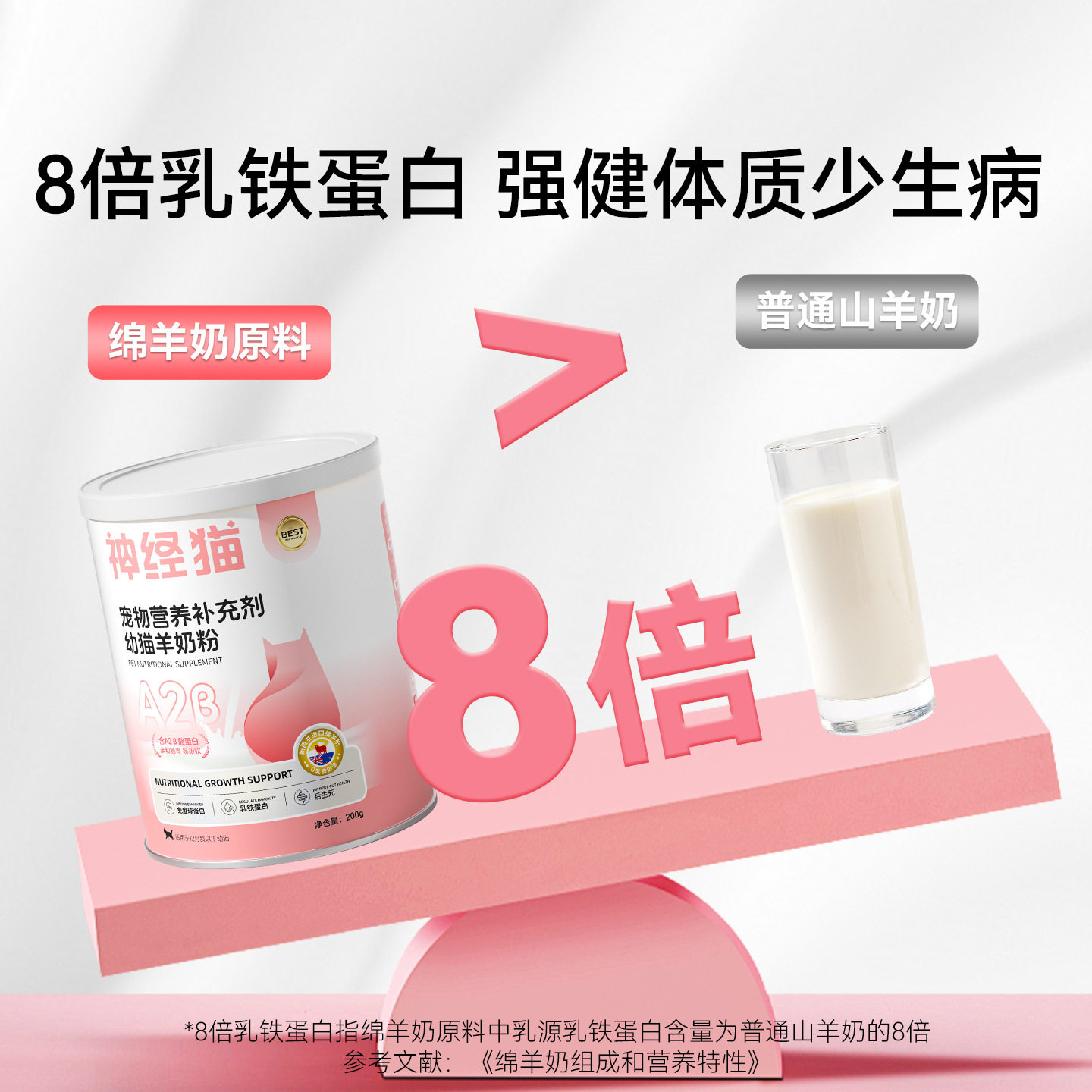 猫咪专用A2羊奶粉幼猫羊初乳0-12个月营养补充成猫孕期宠物羊奶粉,淘宝优惠券,粉丝福利购,淘宝优惠卷