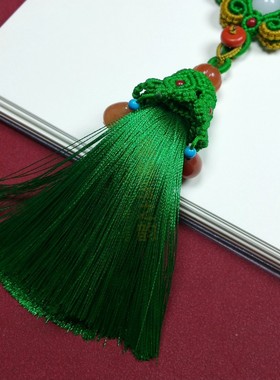 苹果绿无黑点圆珠碧玉手链