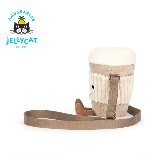 British Jellycat fun (Perco) coffee tumbler bag plush toy bag doll ຂອງຂວັນ