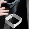 Wall-mounted 304 stainless steel toilet brush set, punch-free bathroom storage rack, bathroom toilet brush holder