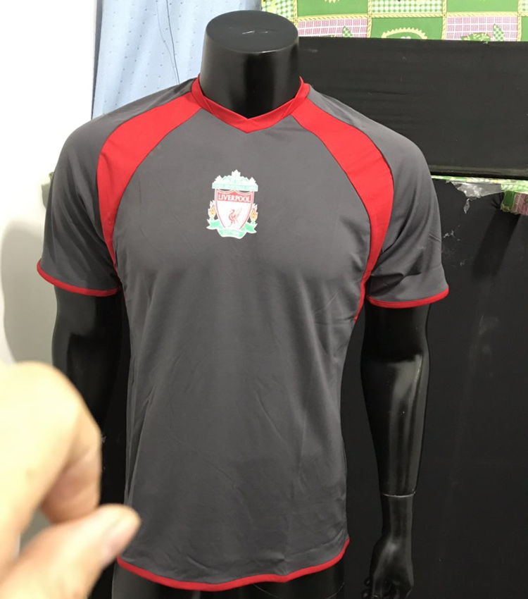 正品英超利物浦liverpool渣叔萨拉赫足球队球服速干短袖tee - 图1