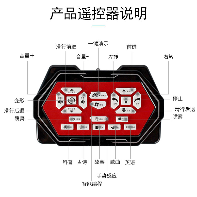 喷雾霸王龙男孩遥控变形恐龙玩具 文盛电动/遥控动物/人物