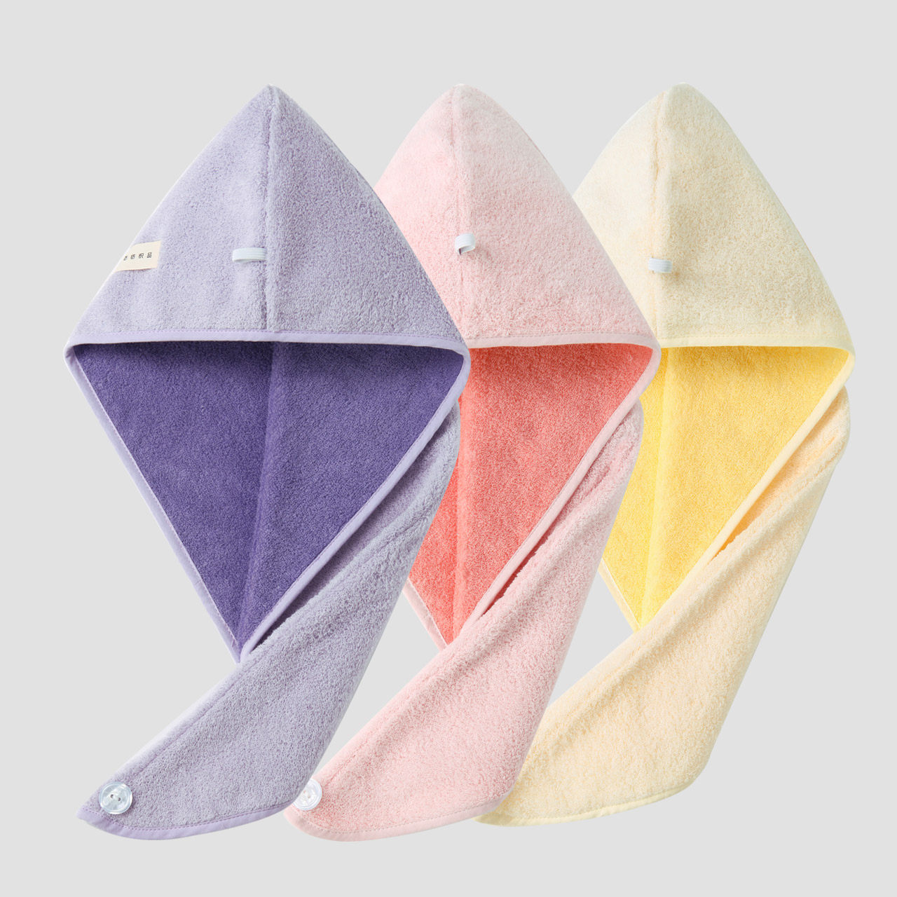 金号浴帽抗菌防螨纯棉加厚干发帽A类全棉透气吸水包头巾干发巾,淘宝优惠券,粉丝福利购,淘宝优惠卷