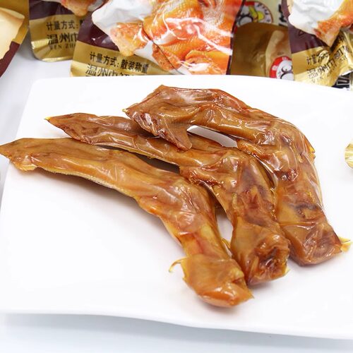 温州特产小吃初旭鸭掌散装称重500G克 独立小包装 原味 零食 - 图2