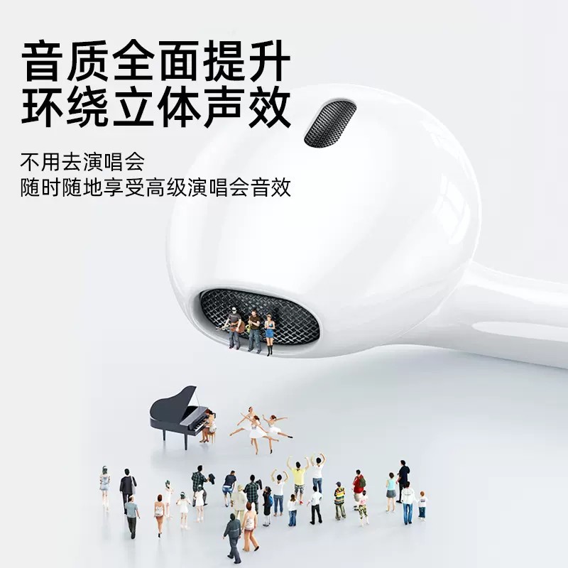 适用红米13C有线耳机原装正品Redmi13手机专用入耳式带麦降噪唱歌-图2